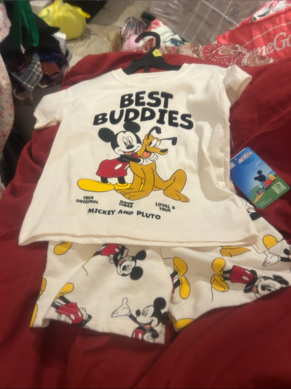 NWT Sz 3t Mickey Mouse and Pluto shortset